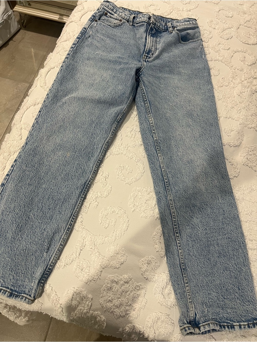 Abercrombie & Fitch ’90s Straight Ultra High Rise Jeans Light Wash Size 29/8S